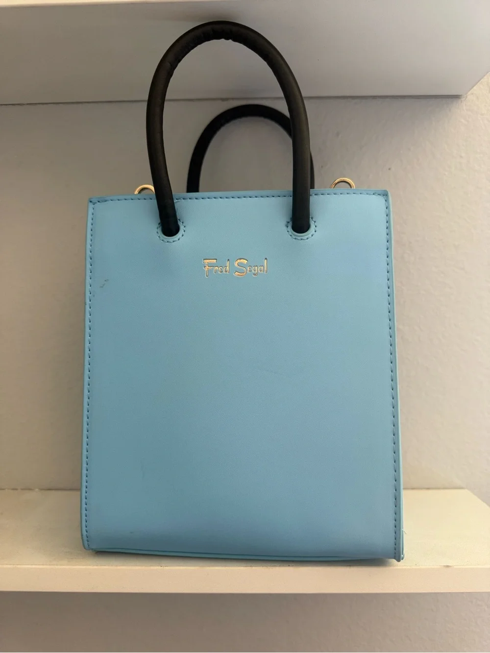 Fred Segal X Powerpuff Girls Bubbles Mini Tote Bag in Light Blue Retail: $180